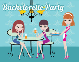 Free Bachelorette Party Invitations - Dinner Party