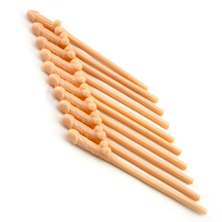 10 Flesh-Colored Penis Straws
