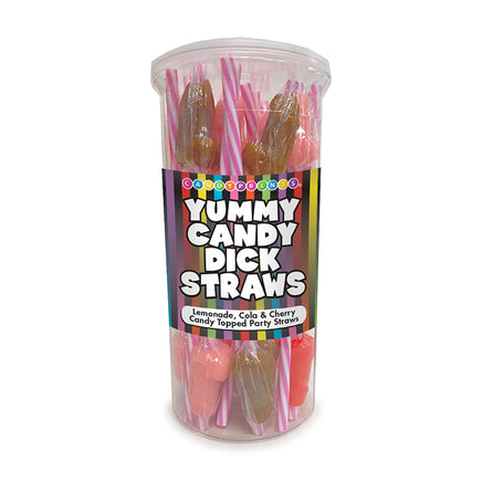 A 21 Piece Case of Candy Dick Straws