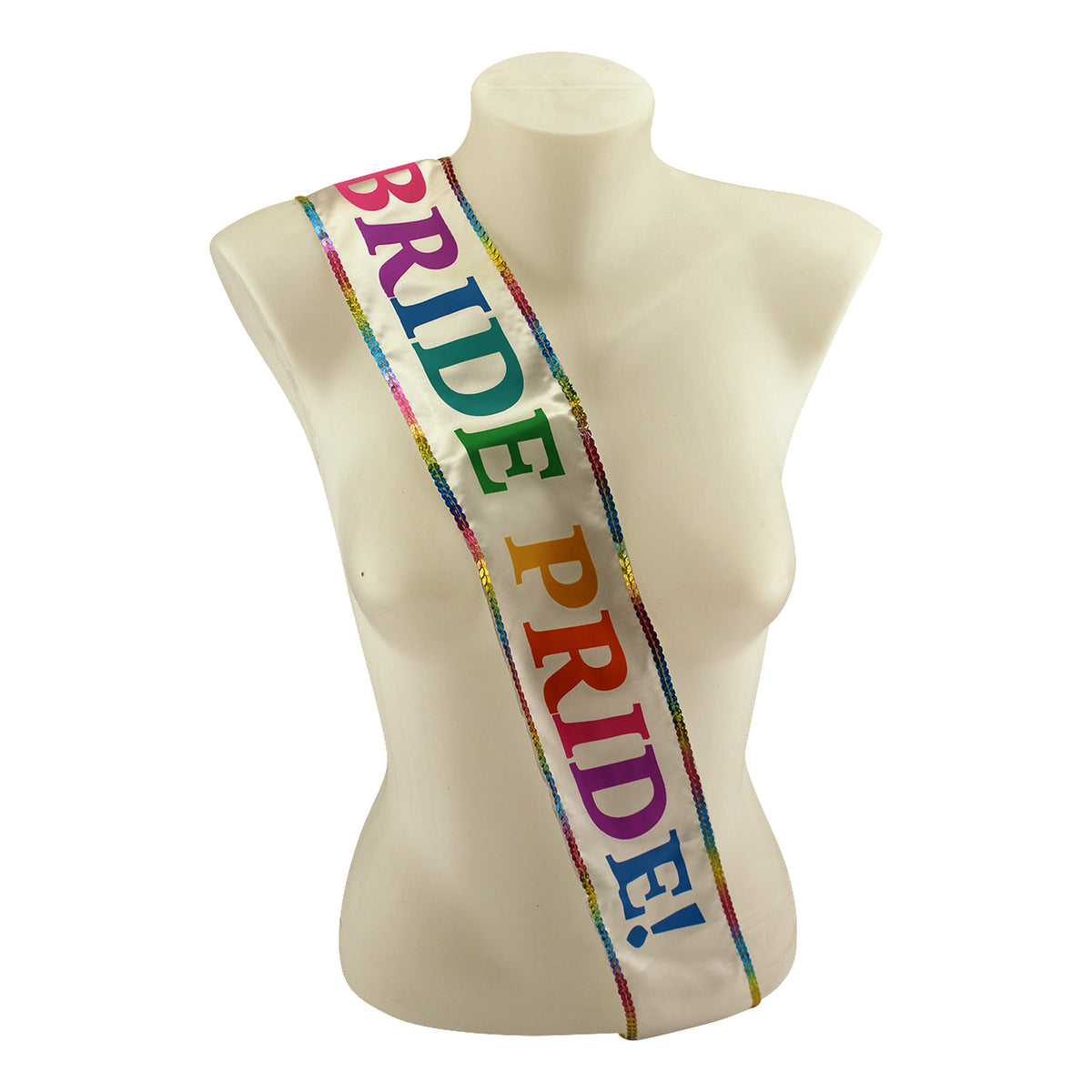 Rainbow Bride Gay Wedding Sash - Premium Bridal Grade Satin Metallic Gold  Diamond Bride to Be Sash LGBTIQA+ Pride Lesbian Sash(DiaB2B Gld) RBW