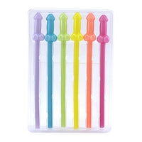 Rainbow Glowing Penis Straws - Bachelorette.com Bachelorette Party Supplies