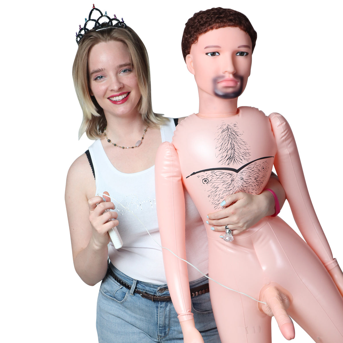 Inflatable Man Justin Doll Bachelorette Party Blow Up Man