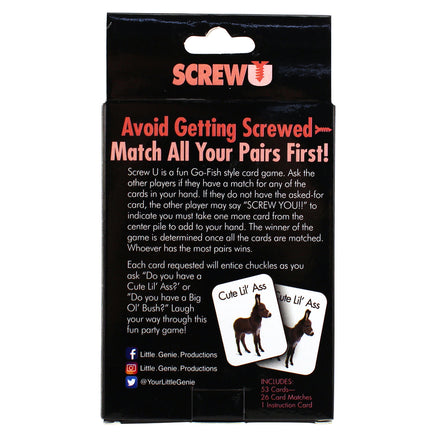 Screw U Card Game - Like Dirty Go-Fish