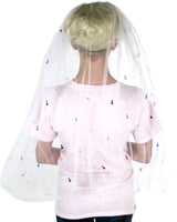 The Little Bit Naughty Veil - Rear View