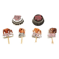 Hot Bod Cupcake Wrappers and Toppers - Four Designs