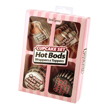 Hot Bod Cupcake Wrappers and Toppers Box Front