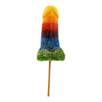 Rainbow Jumbo Gummy Pecker - Front View