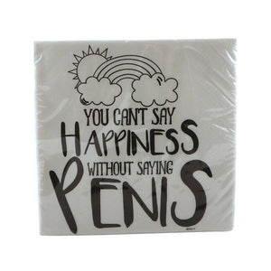 Product of the Week: You Can't Say Happiness Napkins