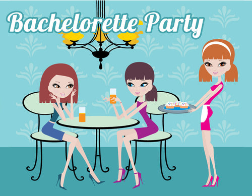 Free Bachelorette Party Invitations - Dinner Party