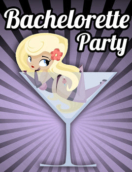 Free Bachelorette Party Invitations- Martini