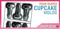 Penis Shaped CupCake Molds