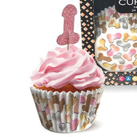 Glitterati Penis Party Cupcake set