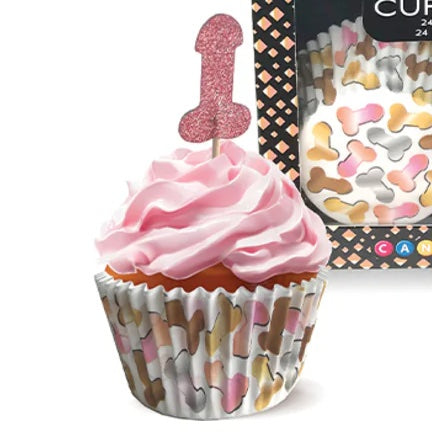 Glitterati Penis Party Cupcake set