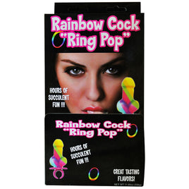A 12 Piece Case of Rainbow Ring Pops