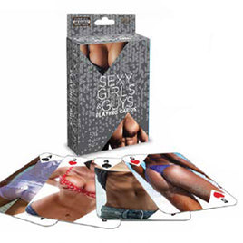 Sexy Girls and Guys Playing Cards