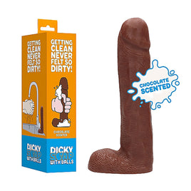 Chocolate Scented Dicky Soap With Balls - Brown