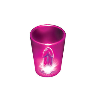 Light Up Penis Shot Glass - Magenta