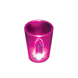 Light Up Penis Shot Glass - Magenta