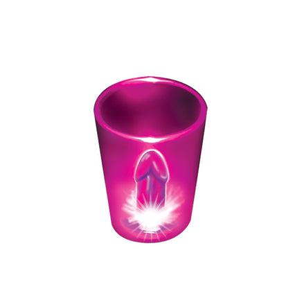 Light Up Penis Shot Glass - Magenta