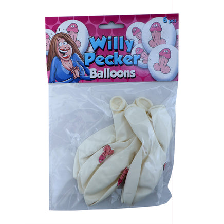 Smiling Cartoon Penis Balloons