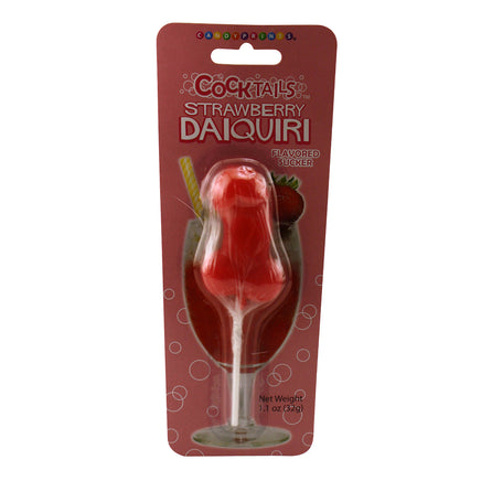 Strawberry Daiquiri Cocktail Sucker - Bachelorette.com Bachelorette Party Supplies