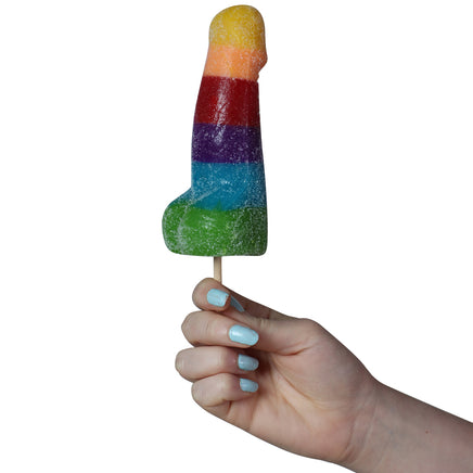 Rainbow Jumbo Gummy Pecker