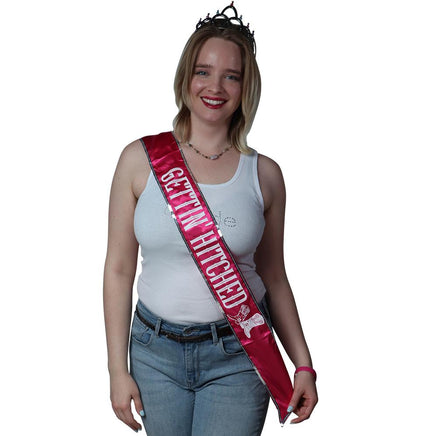 Glow in the Dark Gettin' Hitched Sash