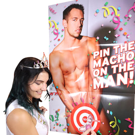 Pin The Macho On The Man Game