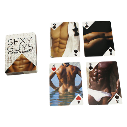 Sexy Guys Playing Cards