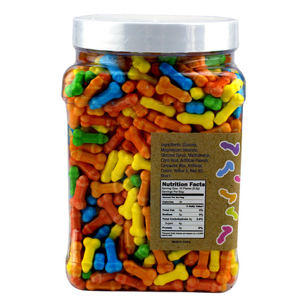 A giant jar of penis candy