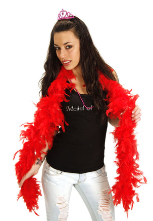Feather Boa - Fiery Red - Worn by the Bachelorette