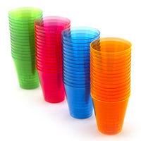 Neon Plastic Shot Cups - 2 oz. - Sixty per Pack