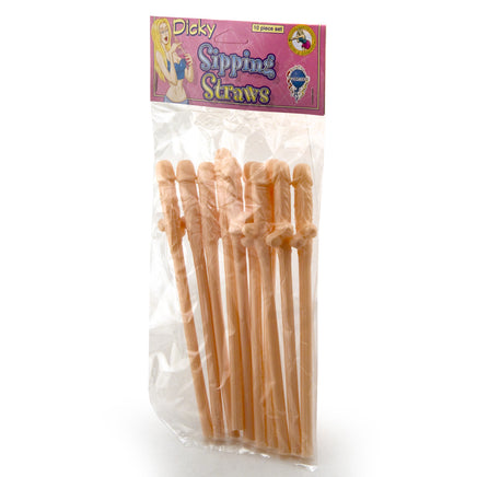 10 Penis Straws in Package