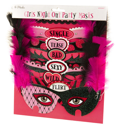 Masquerade Party Masks - Six Pack