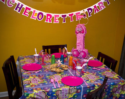 Bachelorette Party Letter Banner at a Party