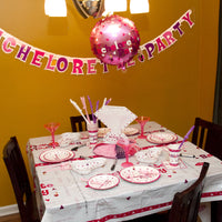 Bachelorette Party Activity Tablecloth at a Party