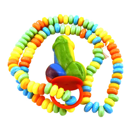 Rainbow Pecker Candy Necklace - Colorful and Tasty
