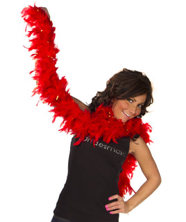 Feather Boa - Fiery Red 
