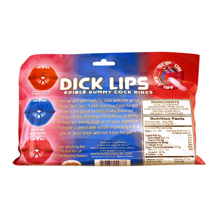 Dick Lips Candy Ingredients