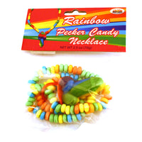 Rainbow Pecker Candy Necklace in Package