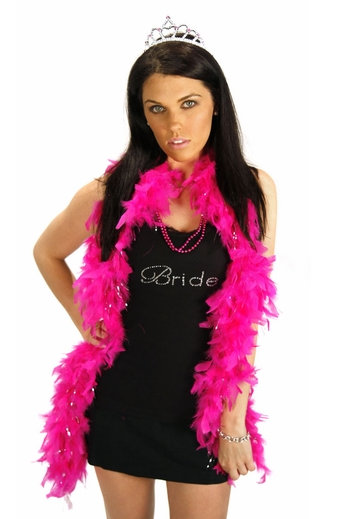55g Hot Pink Feather Boa Costume Accessory