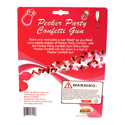 Pecker Party Confetti Gun Package Rear