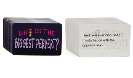 Who Is the Biggest Pervert Card Game Example Cards