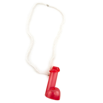 Penis Shot Glass On a Pearl Necklace - Never Lose Your Penis