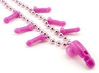 Pink Penis Whistle Beads - Big Penis is a Whistle