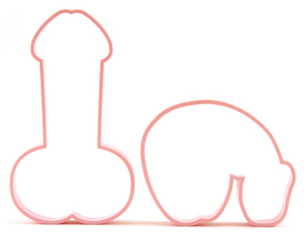 Penis Cookie Cutters Both Types of Penis