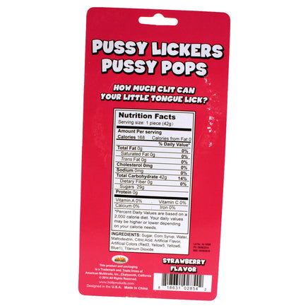 Pussy Pop Ingredients