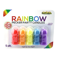 Rainbow Pecker Candles