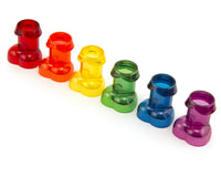 Rainbow Penis Shot Glasses - Six Different Colors