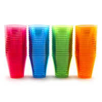 Neon Plastic Shot Cups - 2 oz. - In Four Colors